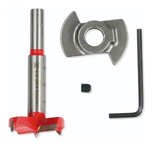 Imagen 2 de 7 de Mecha Fresa Madera Forstner Ø35mm Guiller Guia Con Tope