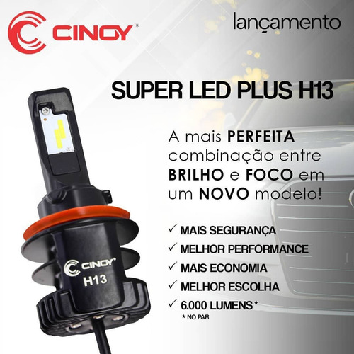 Kit Super Led Plus Com Foco H13