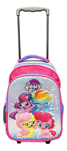 Mochila Litlle Pony Niña Disney C/carro 131.lp100