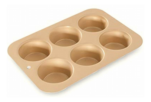 Nordic Ware Molde P/6 Muffins, Acero Aluminizado, 1 Pack