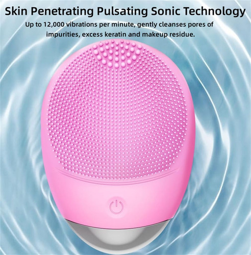 Exfoliante Facial Silicona Masajeador Vibratorio Morado Color
