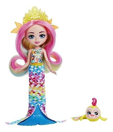 Enchantimals Radia Rainbow Fish Doll (6 Pulgadas) Y Flo Anim