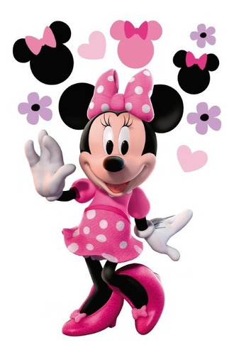 Imagen 1 de 7 de Mickey Mouse 9 Vinilo Decorativo, Calcomanía De Pared Minnie