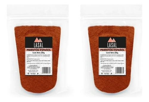 Pimentón Español (paprika) 250 Gramos 2 Piezas