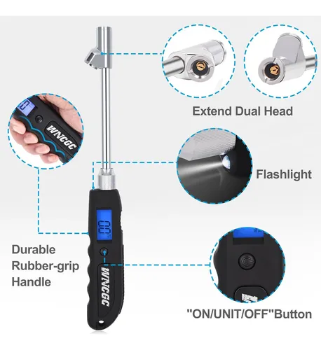 Medidor De Presión Digital De Neumáticos, 230 Psi, 4 ...