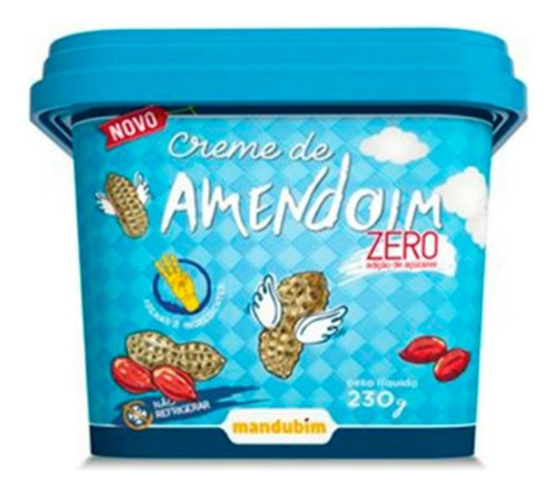 Creme De Amendoim Zero 230gr - Mandubim