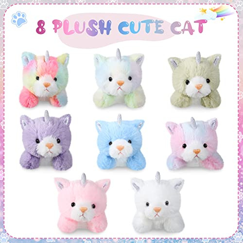 8 Piezas De Mascotas De Peluche De 5 Pulgadas Animales Relle