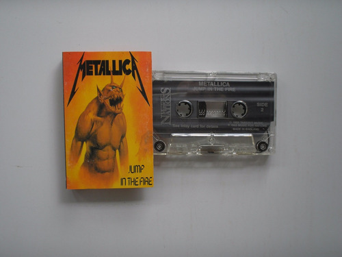 Metallica Jump In The Fire Casete Prim Edic Print U K 1984