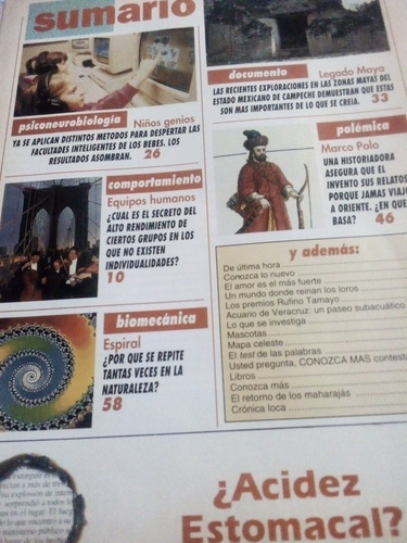 Imagen 2 de 4 de Revista Conozca Más Año 7 No. 11 Niños Genio