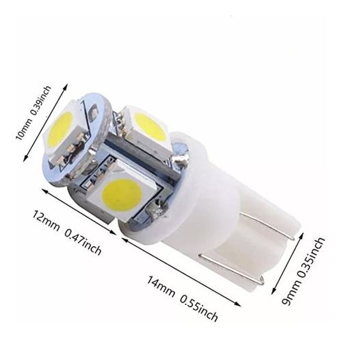 20 Foco Pellizco 5 Leds 5050 T10-158 Color A Eligir