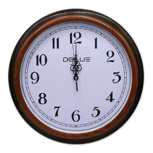 Reloj Mural Decorativo De Pared 39cm Café  03-dbrel13