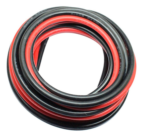 2 Rollos 10 Awg 20 Pies De Calibre Cable De Silicona Cables