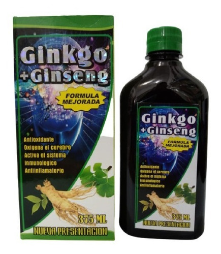 Ginkgo Biloba + Ginseng Jarabe - mL a $53