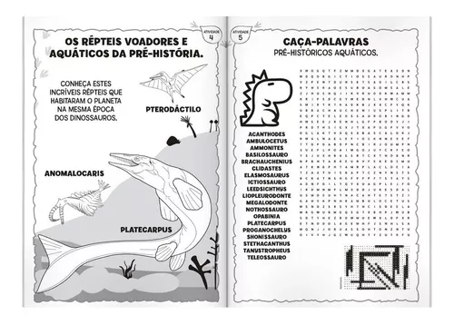 Livro Infantil 365 Atividades De Dinossauros - Colorir, Jogo Dos 7