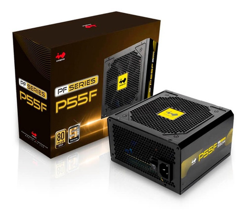 Fuente De Poder Pc 550w Gamer In Win 80 Plus Gold Modular