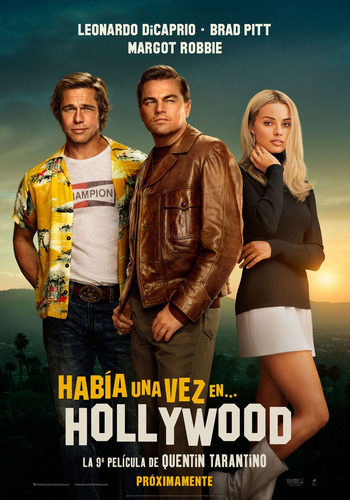 Póster Había Una Vez En Hollywood (elenco Principal)original