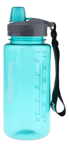 Botella De Agua Deportiva Con Boquilla Verde Y Azul De 750