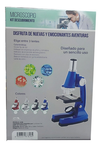 Imagen 4 de 7 de Microscopio Infantil 450x Kit Descubrimiento Optiks 2246
