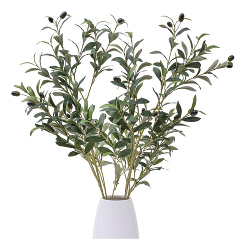 Ramas Artificiales De Olivo De 39 Pulgadas Con Tallos De Veg