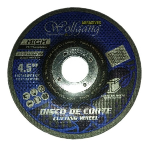 Kit 8 Discos Esmeril Corte Fino Acero / Metal 4 PuLG 