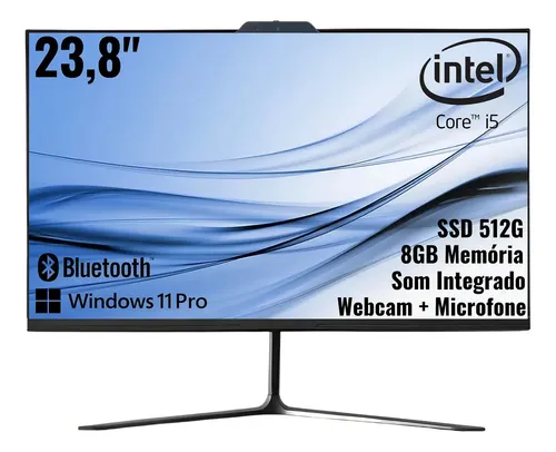 Computador All In One Intel Core I5 7 Geração 23.8 polegadas