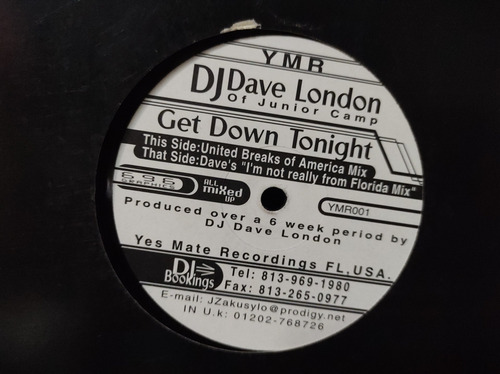 Dj Dave London Of Junior Camp Vinilo,lp,acetato,vinyl Imp (Usado)