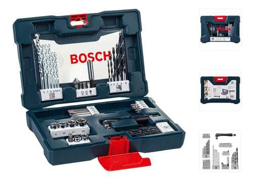 Kit Jogo De Ferramentas Bosch V-line 41 Peças Acessórios