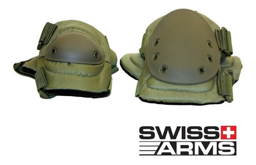 Imagen 2 de 2 de Set De Rodillera Y Codera Swiss Arms En Color Verde