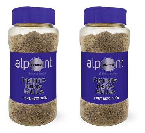 Alpont Pimienta Negra Molida 300 Gramos 2 Piezas