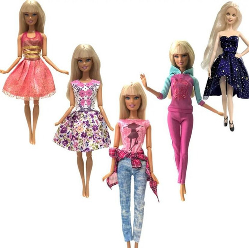 Ropa Barbie. Set 5 Outfit Para Barbie