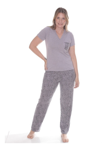 Imagen 5 de 7 de Pijama De Invierno Mujer Art 640