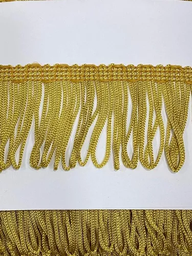 Flecos de macramé color dorado 7 cm: Compra Flecos de macramé color dorado  7 cm online - Mercería El Torcal