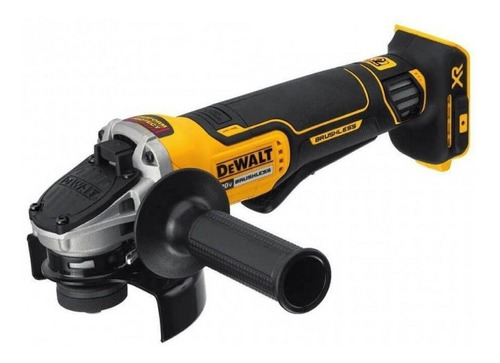 Miniamoladora angular inalámbrica DeWalt DCG413P2 color amarillo 800 W 110 V/240 V + accesorio