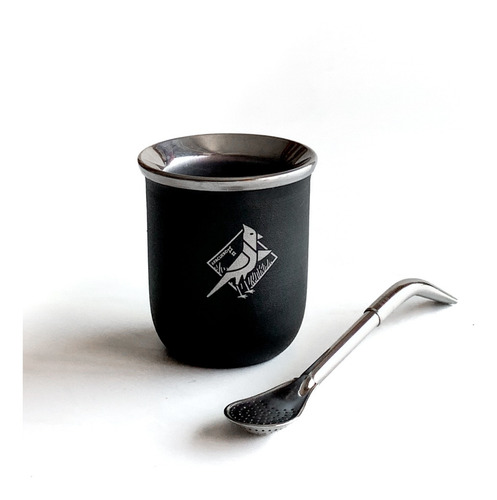 Imagen 2 de 7 de ¡apa Que Caño! Mate De Acero Inoxidable + Bombilla Pico Loro