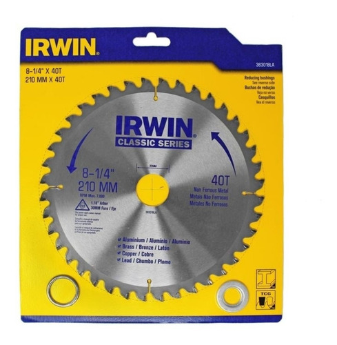 Disco 8-1/4  40t Irwin V363018la Irwin