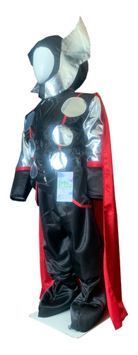 Disfraz Thor Super Heroes Dios Del Trueno Capa Y Casco
