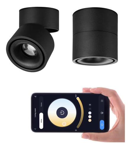 Foco De Techo Led 12w Regulable Para Interiores Y Exteriores