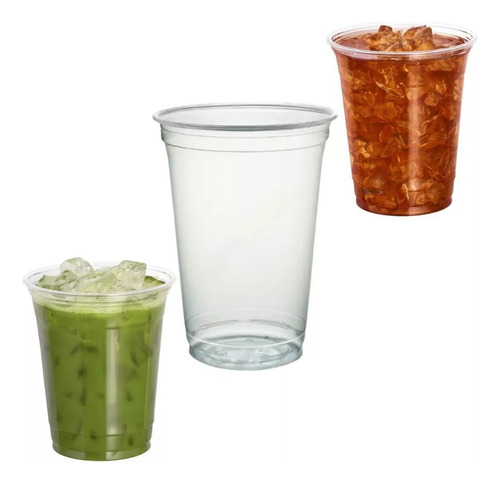 Copo Milk Shake E Suco Pp C/ Tampa C/furo 330ml C/ 150 Unid (Usado)