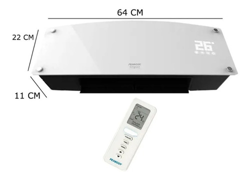 Calefactor eléctrico Peabody PE-CV20 blanco 220V