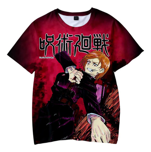 Anime Japonés Jujustu Kaisen Camiseta Estampada En 3d