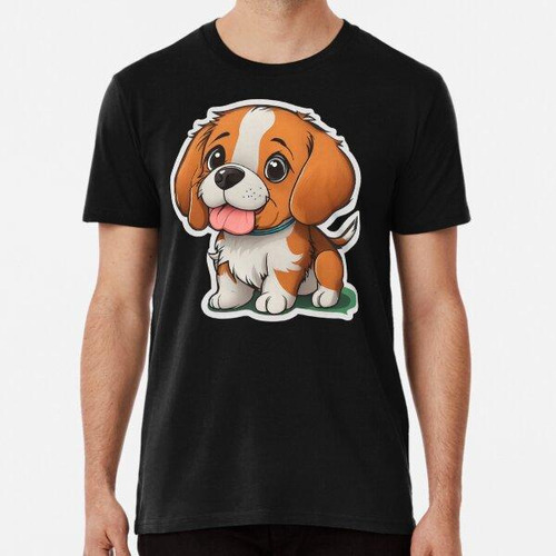 Remera Adorable Cartoon Canine Algodon Premium