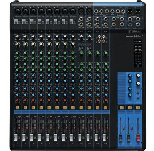 Mesa De Som Analógica 16 Canais Mg16 Pré-amplificada Yamaha