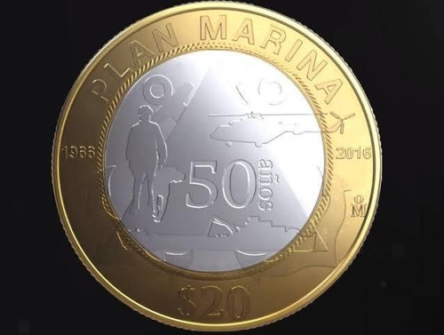 Moneda De $20 Plan Marina 2000