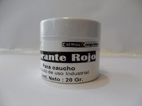 Pigmento Para Caucho De Silicona Color Rojo Envase X 20 Gr