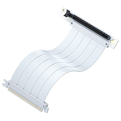 Vetroo White Premium Pcie 4.0 X16 Cable Riser, Emi Escudo Ex