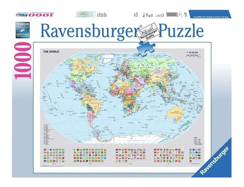 Mapa Político Del Mundo De Ravensburger - Puzzle De 1000 Pie