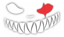 Comprar Adesivo Parabrisa Olhos De Fogo Dentes Risos Terror Suspense