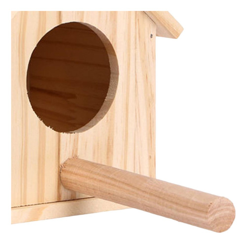 Casa De Madera Para Pájaros, Caja 12,5 Cm X 12 Cm X 15,5 Cm