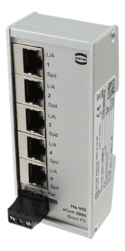 Switch Industrial De Ethernet Harting 5 Puertos Econ 2050-a (Usado)