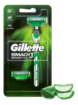 Comprar Máquina Recargable Gillette Mach3 Sensitive + 2 Cartuchos